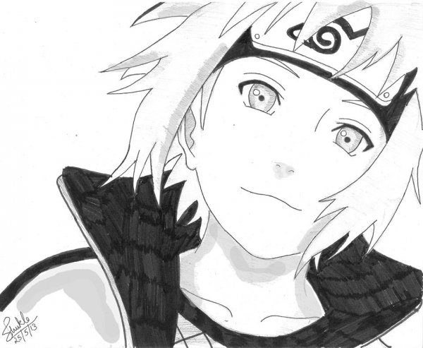 Наруто черно Минато