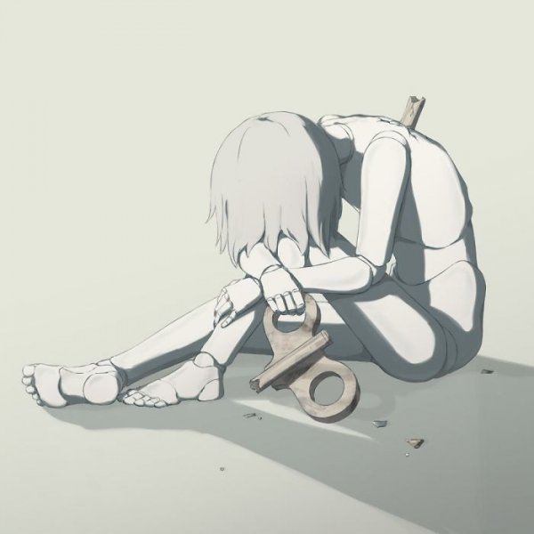 Аниме девушка в отчаянии