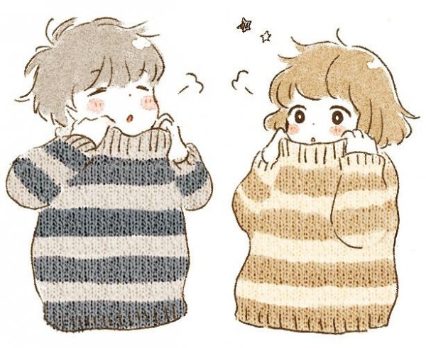Милые зарисовки свитер