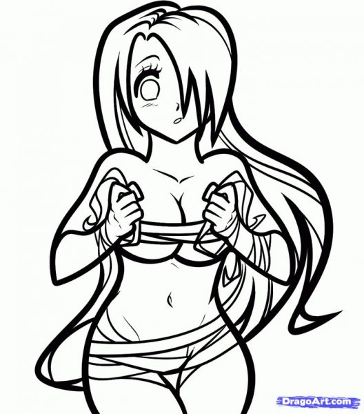 Нарисованная грудь