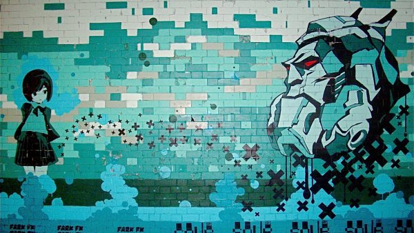 Анимешные обои на стену