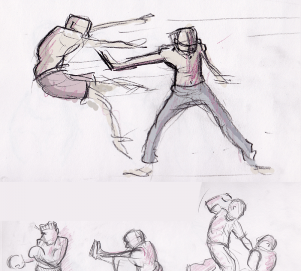Скетчи драки