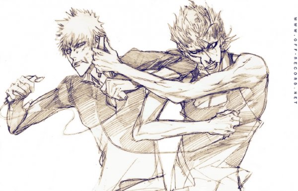 Манга Блич Ичиго и Гриммджоу