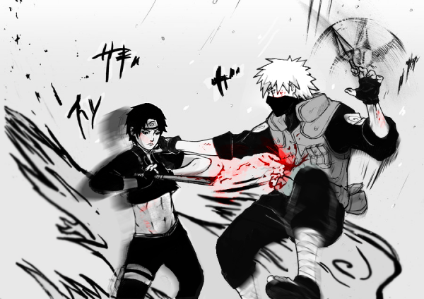 Наруто драки Манга