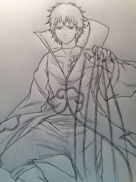 Рисунки аниме Наруто Сасори