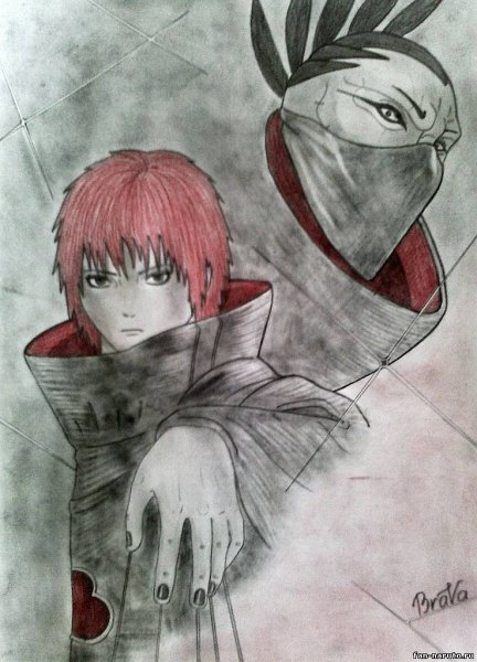 Раскраска Сасори из Наруто