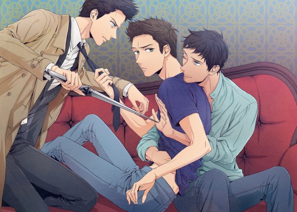 Сверхъестественное аниме Сэм/Дин