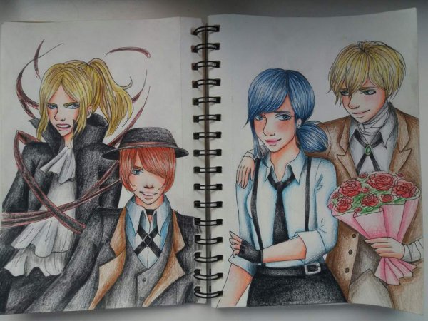 Кроссовер Великий из бродячих псов и леди баг