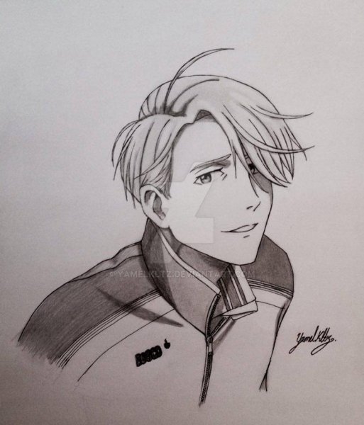 Юри на льду для срисовки Юрий