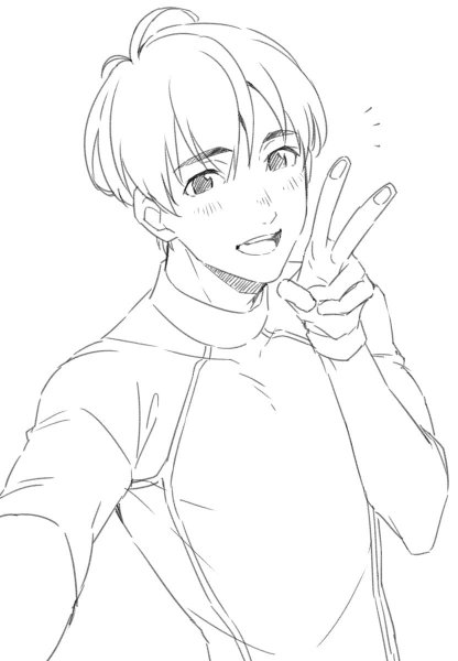 Юри на льду для срисовки