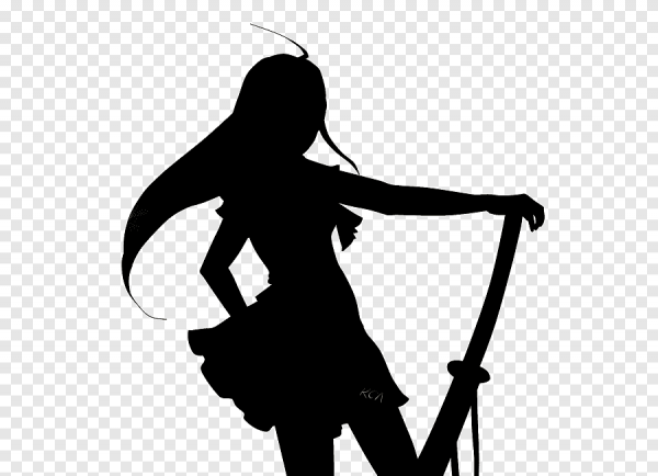 Силуэты аниме персонажей