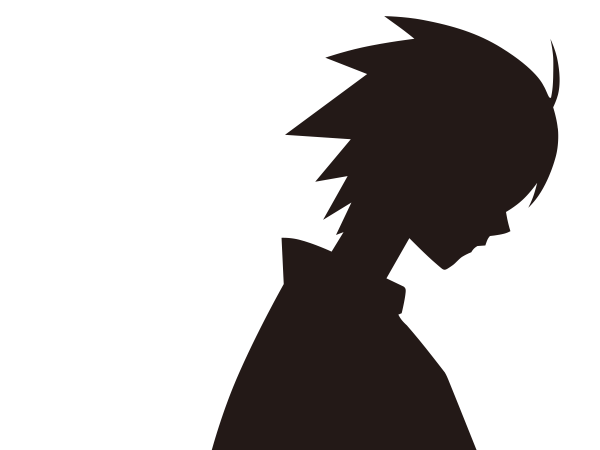 Черный силуэт аниме