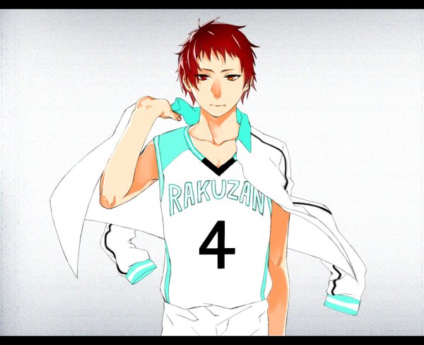 Акаши Сейджуро без футболки