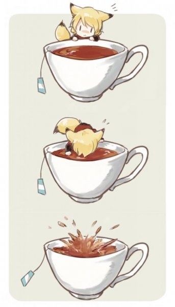 Кружка чая аниме