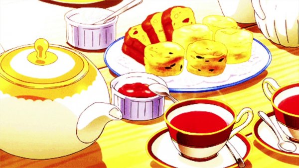 Аниме еда чай