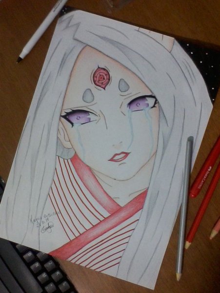 Нарисовать Кагуя Ооцуцуки