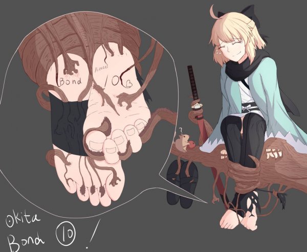 Щекотка пяток аниме