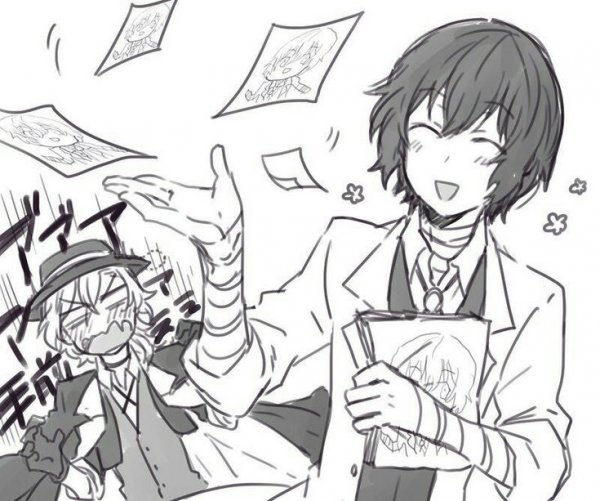 Великий из бродячих псов Чуя смешной