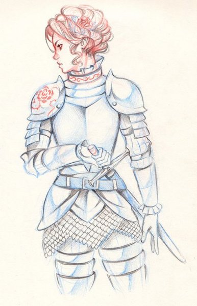 Доспехи карандашом