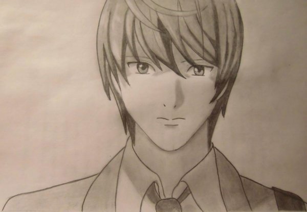 Ягами Лайт для срисовки