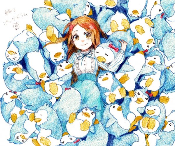 Пингвины милые аниме