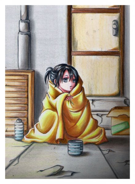 Бездомный мальчик арт