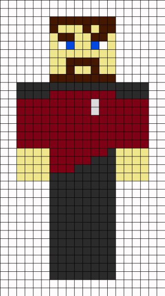Рисунки по клеткам из МАЙНКРАФТА