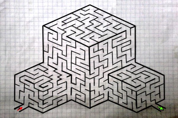 Объемные фигуры по клеткам