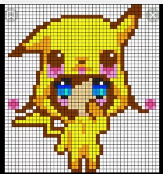 Пиксель арт в клетку