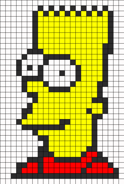 Рисунки по клеткам прикольные