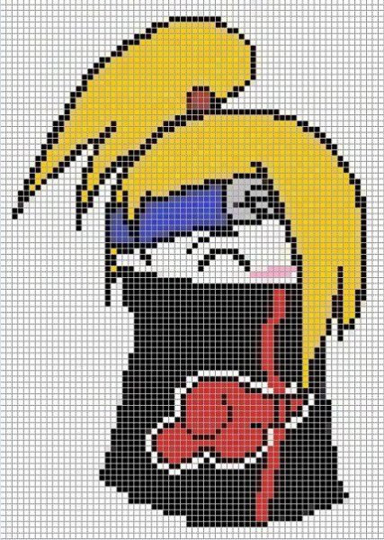 Вышивка крестиком аниме Наруто