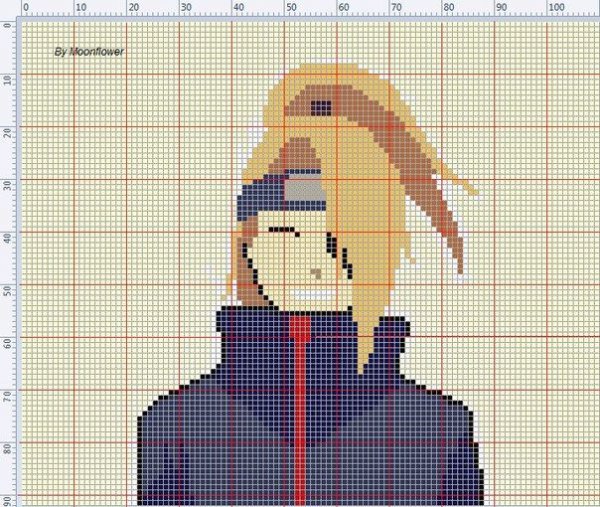 Вышивка крестиком Наруто