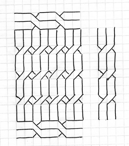 Кокичи по клеточкам в тетради