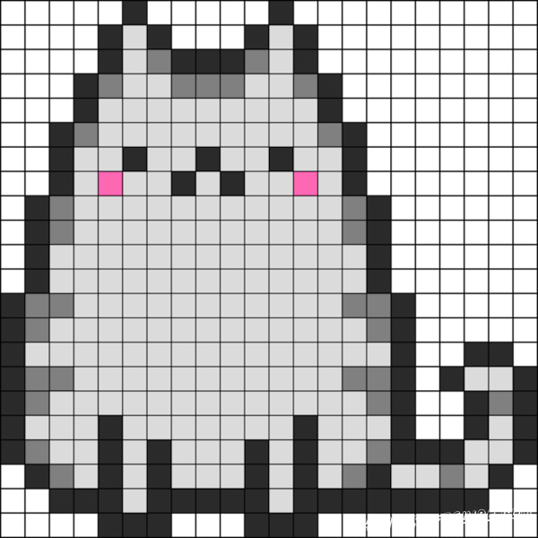 Пиксельный кот