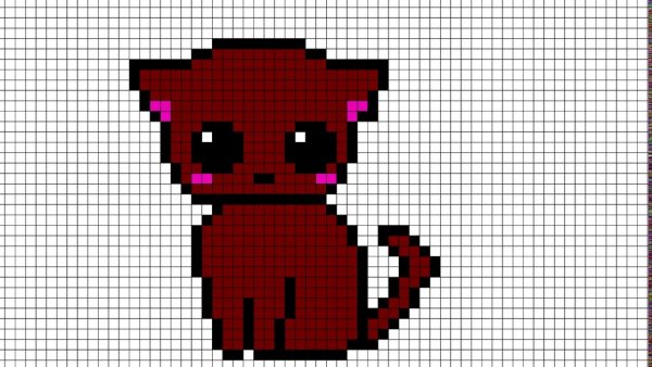 Рисунки по клеточкам лёгкие