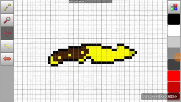 Ножи по клеточкам в тетради