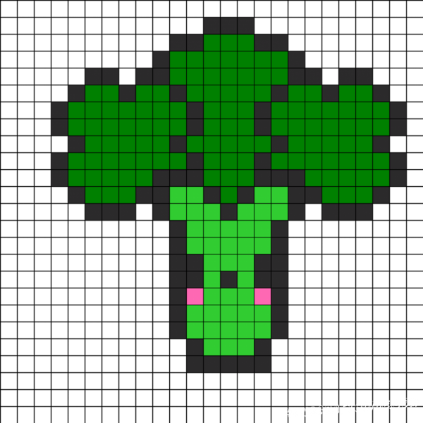 Брокколи по клеткам