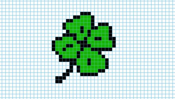 Авокадо по клеточкам в тетради маленькие