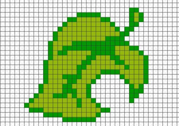 Природа по клеточкам в тетради