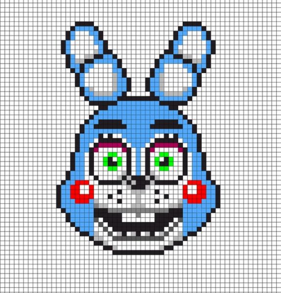 Рисование по клеточкам ФНАФ