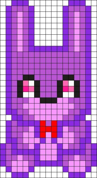 Рисунки по клеточкам ФНАФ 4