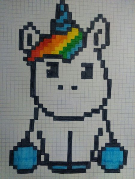 Рисование по клеточкам еди