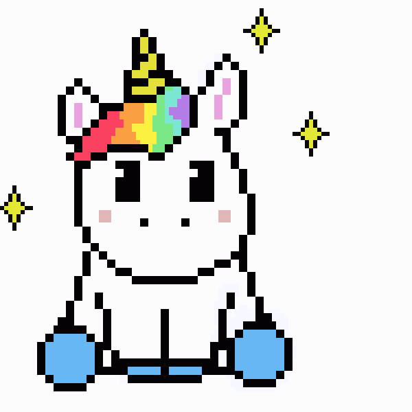 Единорог пиксель