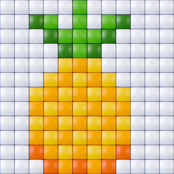 Фрукты по клеточкам маленькие