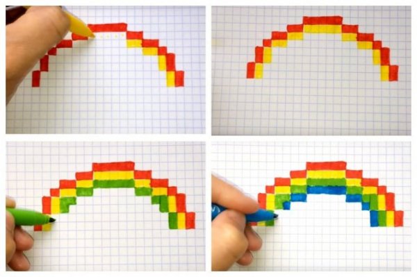 Радуга в клеточку