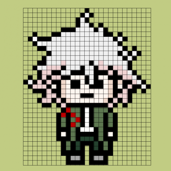 Nagito Komaeda пиксельный