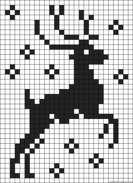 Рисунки по клеточкам черно белые