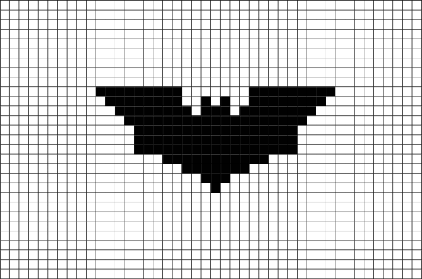 Рисование по клеточкам черно белое в тетради легкие