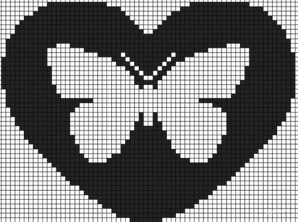 Рисование по клеточкам чб