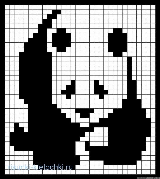Рисунки в клетку черно белые